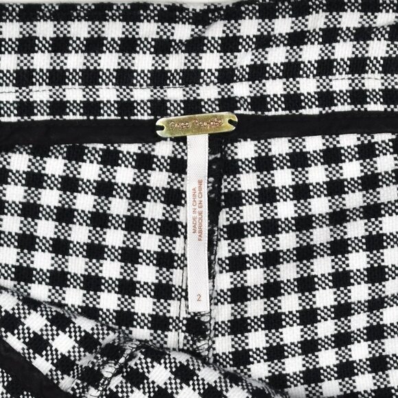 Free People Gingham Skinny Crop Pants 2 - Picture 6 of 6